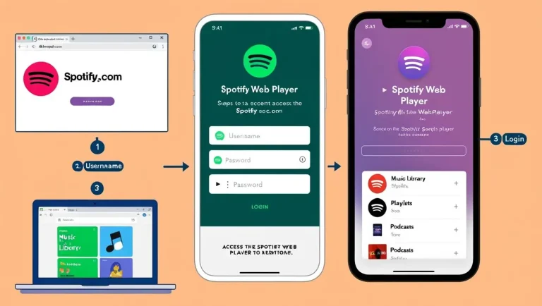 Access the Spotify Web Player